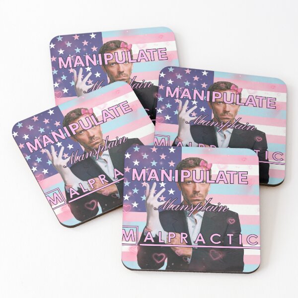 Item preview, House M.D. Manipulate Mansplain Malpratice Trans American Flag designed and sold by Mini-Flags.