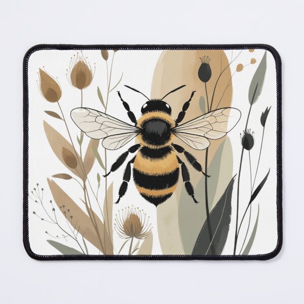 Item preview, Botanical Bee – Nature’s Gentle Worker in Bloom designed and sold by Skaduveldt.
