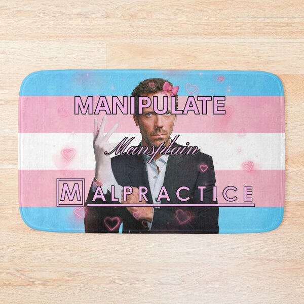 Item preview, House M.D. Manipulate Mansplain Malpratice Trans Flag designed and sold by Mini-Flags.