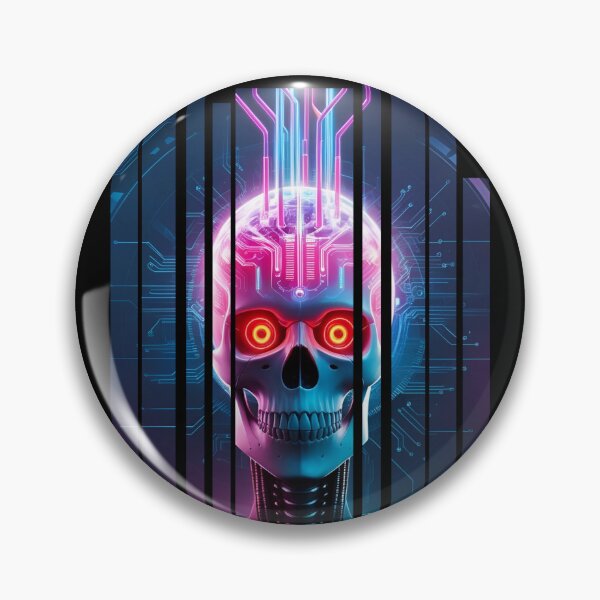 Item preview, Cybernetic skull with data streams 1 designed and sold by Neon G.