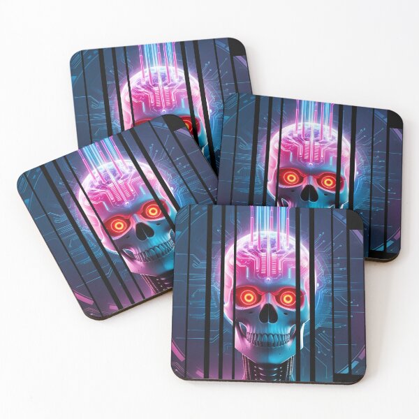 Item preview, Cybernetic skull with data streams 1 designed and sold by Neon G.