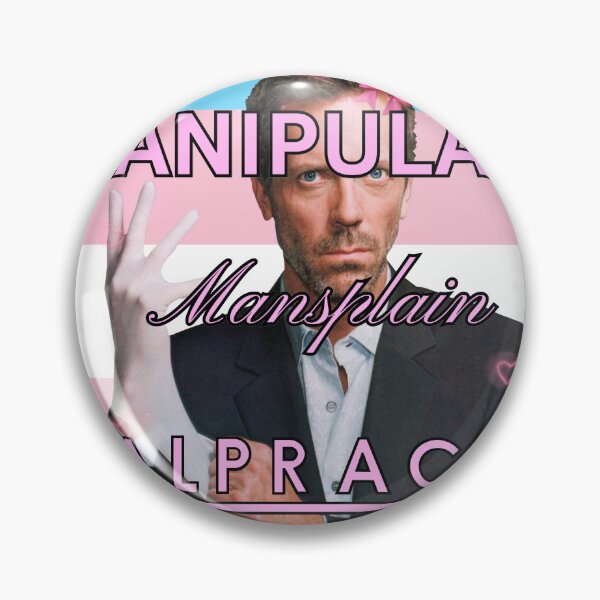 Item preview, House M.D. Manipulate Mansplain Malpratice Hearts Trans Flag designed and sold by Mini-Flags.