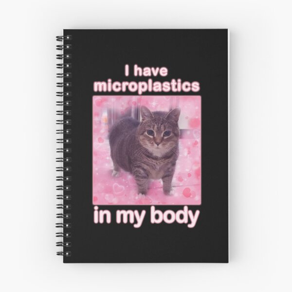 Item preview, Microplastics in Body Funny Cat Meme Gifts designed and sold by MemishDesign.