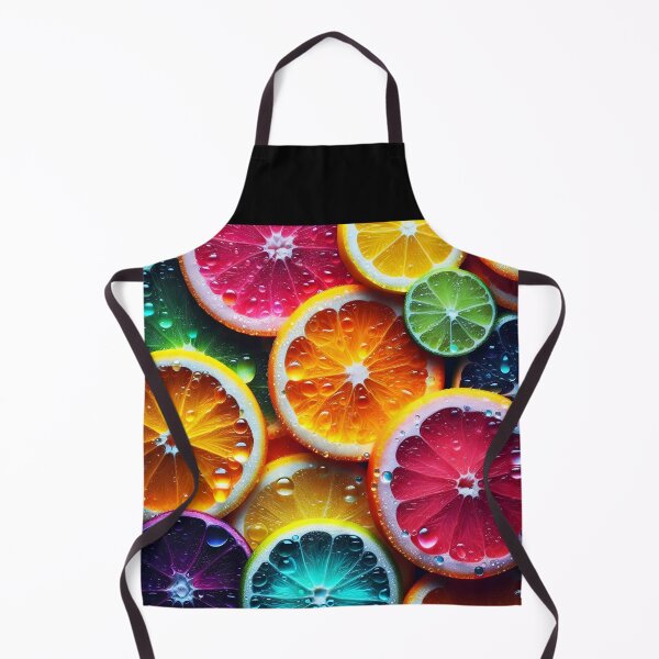 Item preview, Vibrant Citrus Slices Close-Up – Colorful Orange, Grapefruit, Lime with Drops designed and sold by EmeraldeaArt.