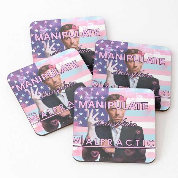 Item preview, House M.D. Manipulate Mansplain Malpratice Hearts Trans American Flag designed and sold by Mini-Flags.
