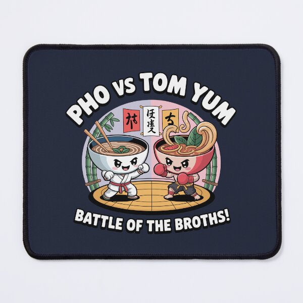 Item preview, Asian Noodle Fight - Pho VS Tom Yum - Funny designed and sold by Danh Style.