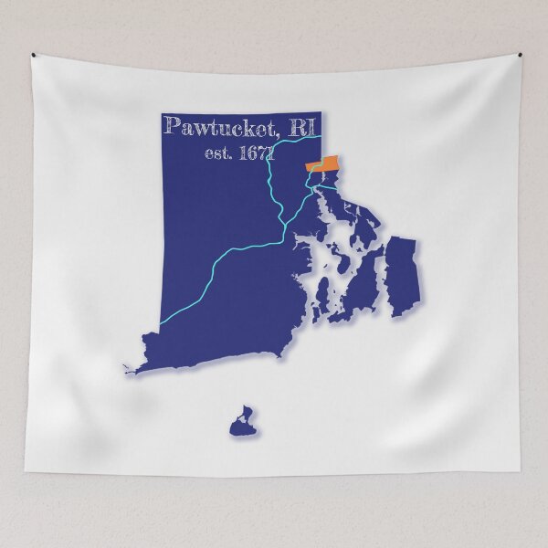Item preview, Pawtucket, RI [Blue] designed and sold by PhilbonianDezin.