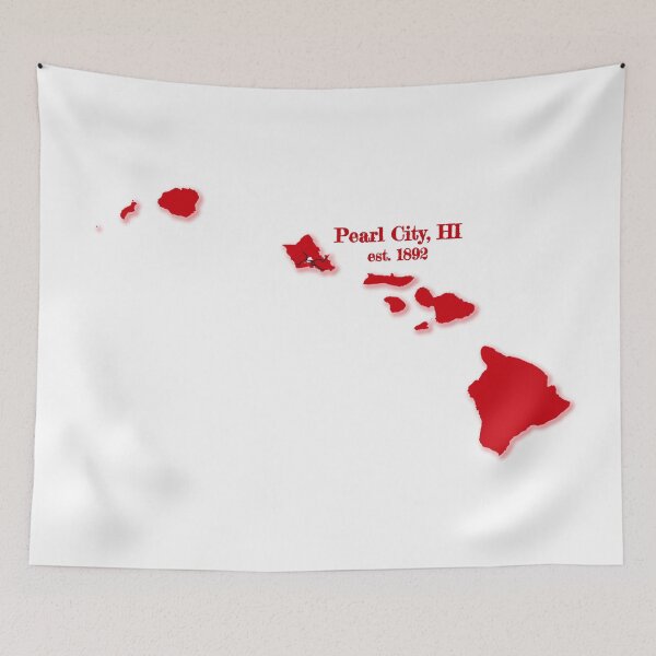 Item preview, Pearl City, Hawái [Rojo] designed and sold by PhilbonianDezin.