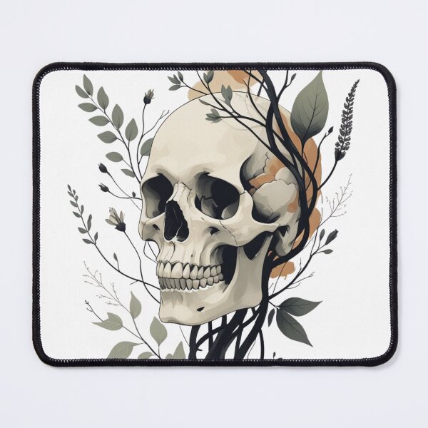 Item preview, Botanical Skull – Life & Decay Art Print designed and sold by Skaduveldt.