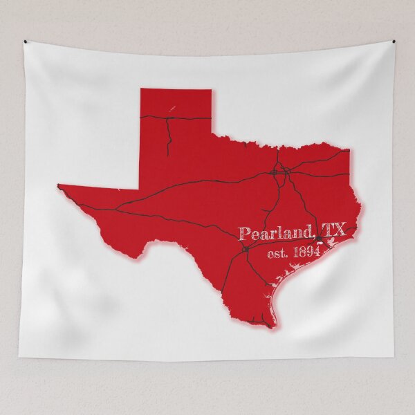 Item preview, Pearland, TX [Red] designed and sold by PhilbonianDezin.