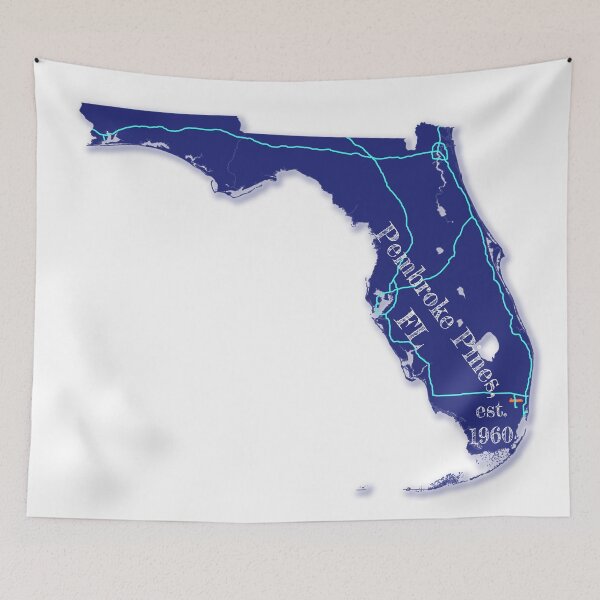 Item preview, Pembroke Pines, FL [Blue] designed and sold by PhilbonianDezin.