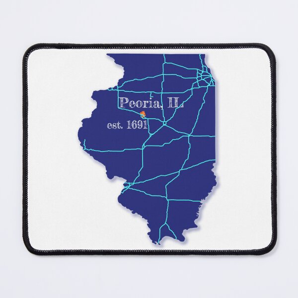 Item preview, Peoria, IL [Blue] designed and sold by PhilbonianDezin.