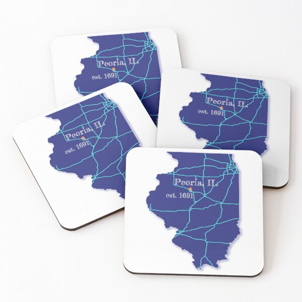 Item preview, Peoria, IL [Blue] designed and sold by PhilbonianDezin.