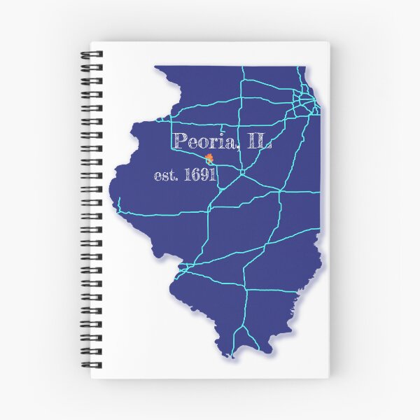 Item preview, Peoria, IL [Blue] designed and sold by PhilbonianDezin.