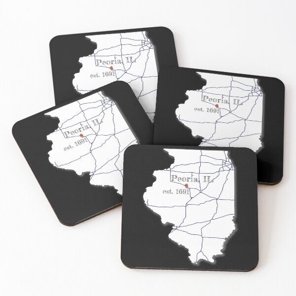 Item preview, Peoria, IL [White] designed and sold by PhilbonianDezin.