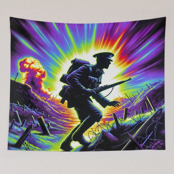 Item preview, No Man's Land / WWI Soldier Poster designed and sold by TomSmithPhotos.