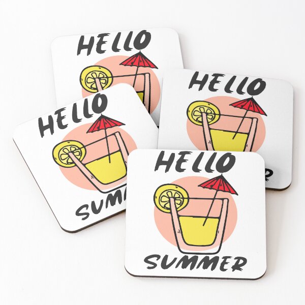 Item preview, Hello Summer Cocktail Tee – Chill Vibes & Sunshine Sips designed and sold by SD-Prints.