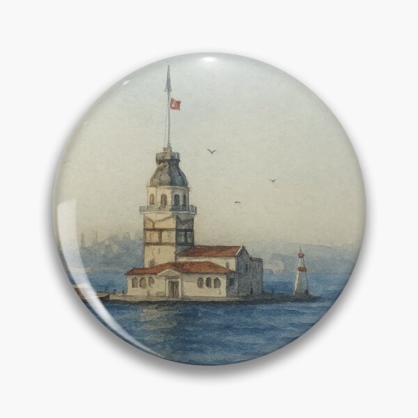 Item preview, Solitude in the Heart of the Bosphorus, The Maiden Tower - Istanbul, Turkey designed and sold by PixelPastoral.