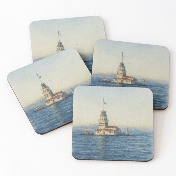 Item preview, Solitude in the Heart of the Bosphorus, The Maiden Tower - Istanbul, Turkey designed and sold by PixelPastoral.