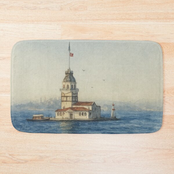 Item preview, Solitude in the Heart of the Bosphorus, The Maiden Tower - Istanbul, Turkey designed and sold by PixelPastoral.