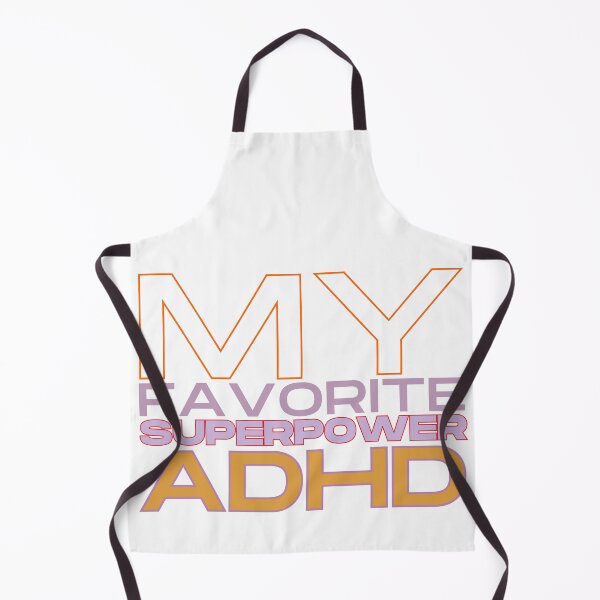 Item preview, My Favorite Superpower ADHD, Bold Statement Design, Orange Inscription designed and sold by ZIPsketch.