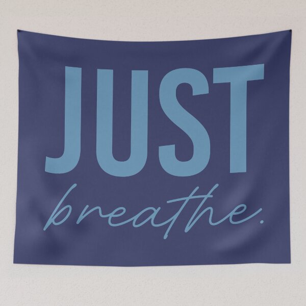 Item preview, Just Breathe - Steel Blue designed and sold by sillyjess.