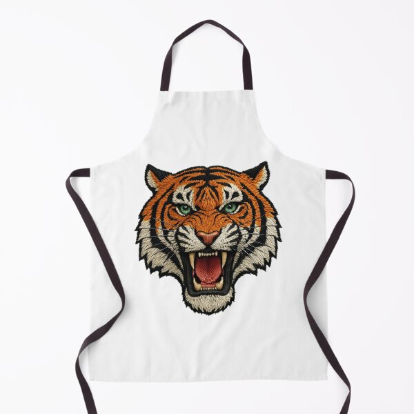 Item preview, Detailed tiger head with embroidery technique - strong and attractive design designed and sold by AliKwStore.