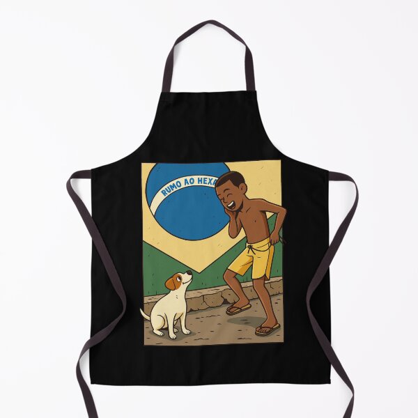 Item preview, Sticker Brazil Street Vibes Cartoon Tee – Art with Dog & Boy designed and sold by DanniJordan.