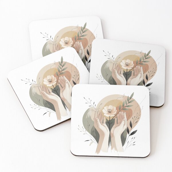 Item preview, Held in Bloom – Gentle Botanical Illustration designed and sold by Skaduveldt.