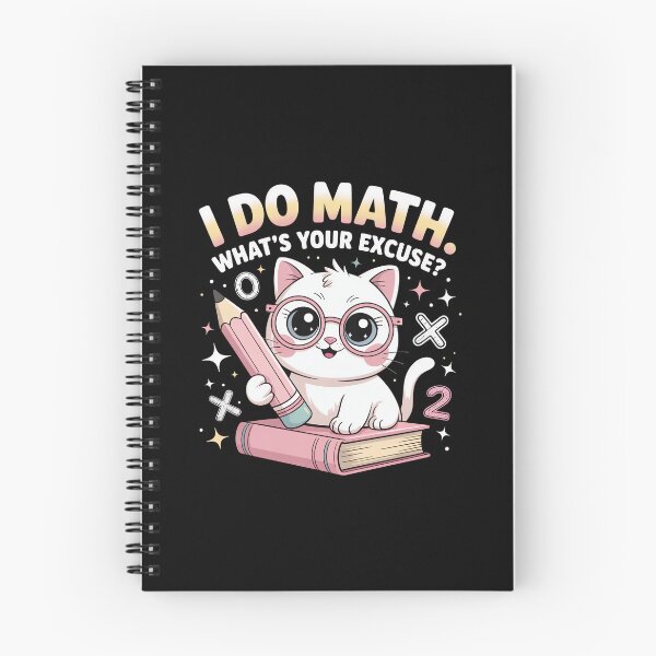 Item preview, Cute Nerdy Cat with Glasses – Funny Math Teacher designed and sold by MagicWander.