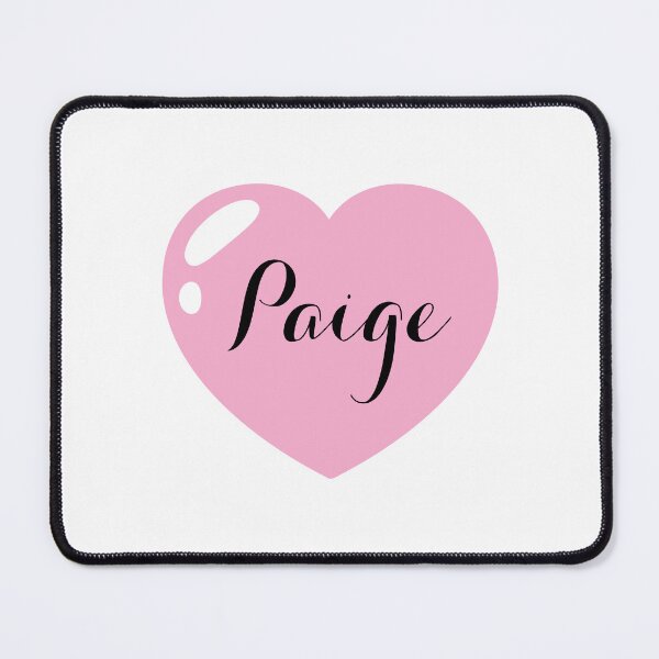 Item preview, Paige Name with pink Heart designed and sold by Monika Howarth.