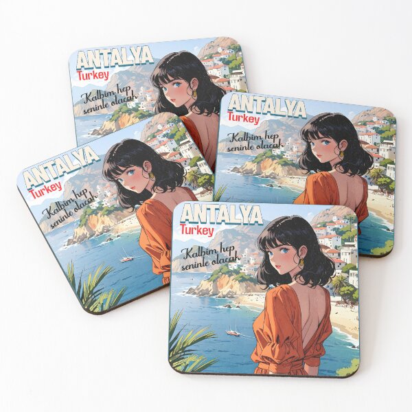 Item preview, Romantic Farewell in Budapest Antalya Turkey – Retro Anime Travel Girl Love Quote designed and sold by Kawaii-Sky.