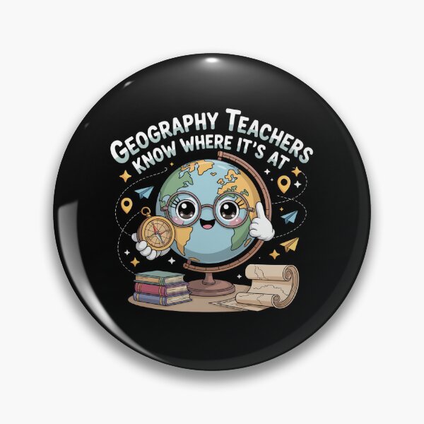 Item preview, Cute Kawaii Globe with Compass – Funny Geography Teacher designed and sold by MagicWander.
