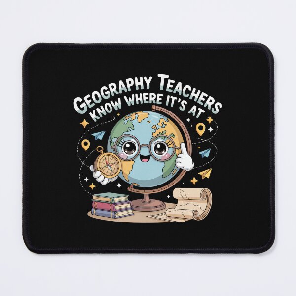 Item preview, Cute Kawaii Globe with Compass – Funny Geography Teacher designed and sold by MagicWander.