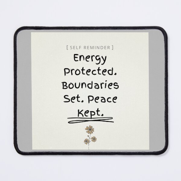 Item preview, Energy Protected Boundaries Set Peace Kept – Spiritual Affirmation designed and sold by DeneaDesigns.
