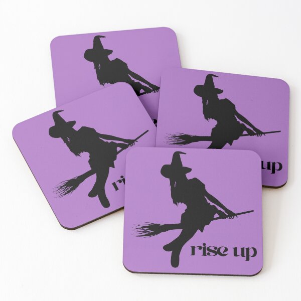 Item preview, Rise Up - All My Witches - cute witch flying on broomstick silhouette halloween witchy aesthetic designed and sold by RabbitHoleThings.