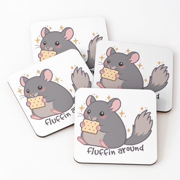 Item preview, Chinchilla with Snack designed and sold by GoblinChic.