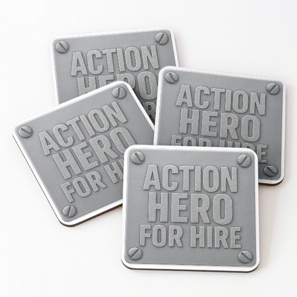 Item preview, Action Adventure Hero For Hire Tshirt designed and sold by Action Heroes Stuff.