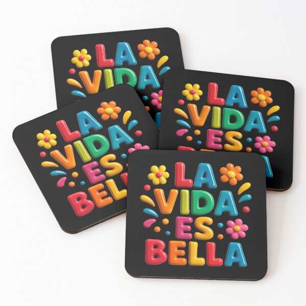 Item preview, La Vida Es Bella – Colorful statement for optimists designed and sold by Girih.