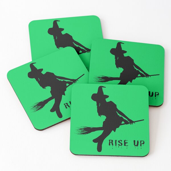 Item preview, Rise Up - All My Witches - cute witch flying on broomstick silhouette - halloween witchy aesthetic designed and sold by RabbitHoleThings.