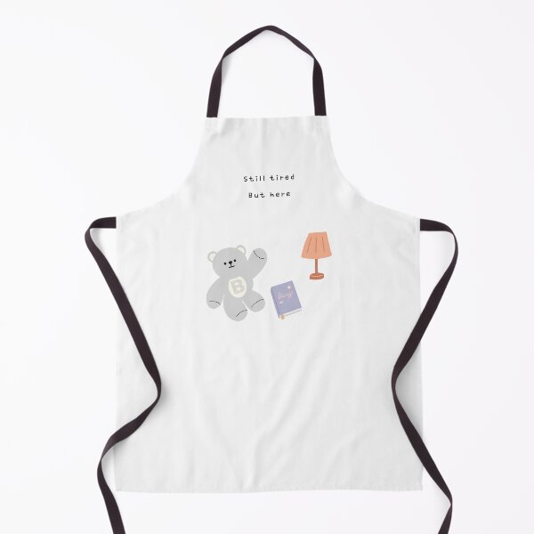 Item preview, Still Tired, But Here – Gentle Bear Mood ( White / Transparent Background ) designed and sold by mintmono-studio.