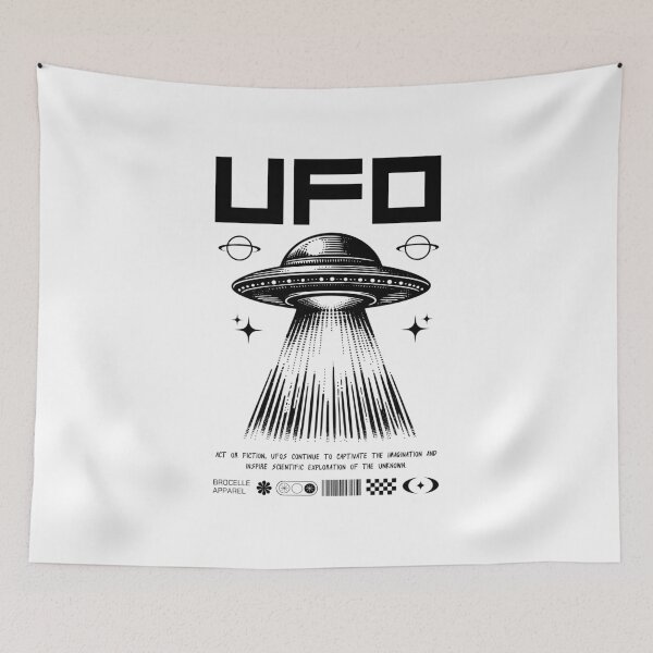 Item preview, Retro UFO Encounter – Vintage Sci-Fi Design designed and sold by BB Dragon.