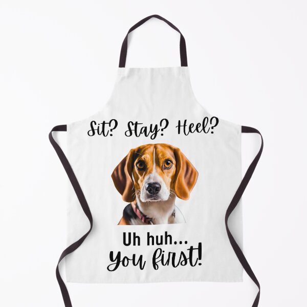 Item preview, Funny Beagle Quote – “Sit? Stay? Heel? Uh huh. You First!” Dog Lover Humor Tee designed and sold by Fredster1966.
