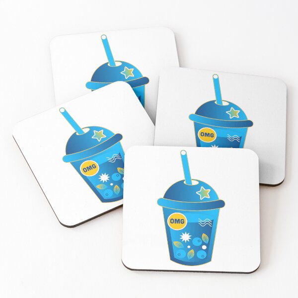 Item preview, Galaxy Blue Bubble Slushie Drink Sticker designed and sold by Blueprint&co.
