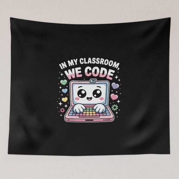 Item preview, Kawaii Coding Laptop – Cute Computer Science Teacher designed and sold by MagicWander.