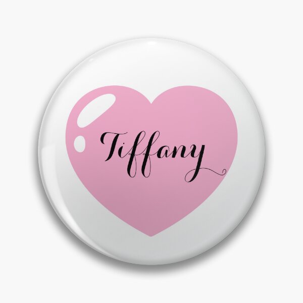 Artikelvorschau, Name Tiffany mit rosa Herz entworfen und verkauft von Artbymonika.