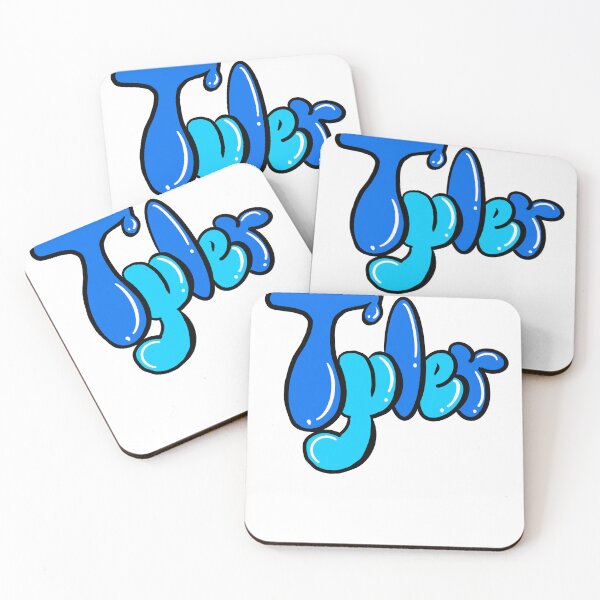 Item preview, Tyler Top 100 popular boys and men name Blue graffiti bubble letters Personalized Custom Name gift ideas for Tyler designed and sold by Artonmytee.