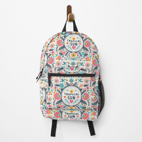 Item preview, Tropical Sun Bright Floral - Scandinavian Folk Art by heidiannemorris © designed and sold by FOLK ART FUSION.