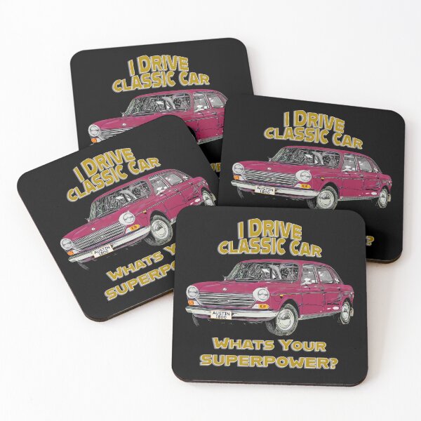 Item preview, Austin 1800 Classic Car – Funny Driving Quote (Maroon) designed and sold by Michael van der Hoorn.