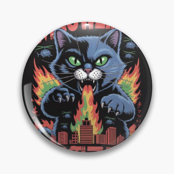 Item preview, Epic Monster Cat T-Shirt – Godzilla-Inspired Feline Humor designed and sold by dortmond.